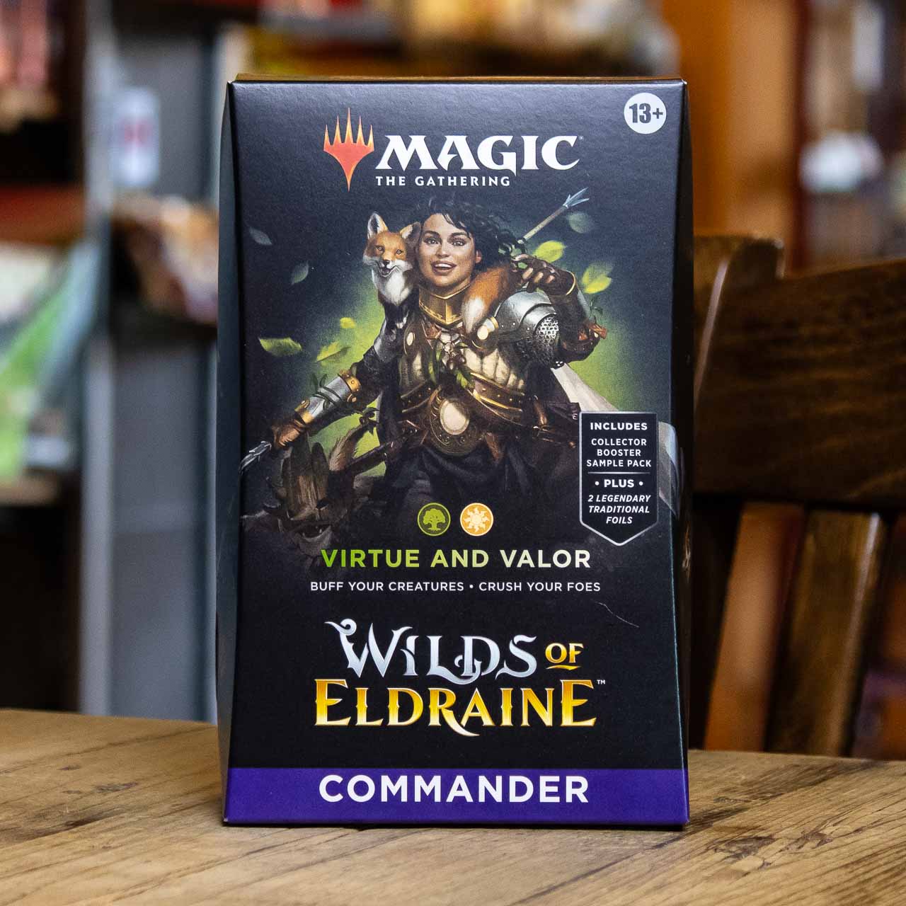 Wilds of Eldraine Commander Deck - Virtue and Valor Mox Boarding House Wilds of Eldraine Commander Deck - Virtue and Valor Mox Boarding House