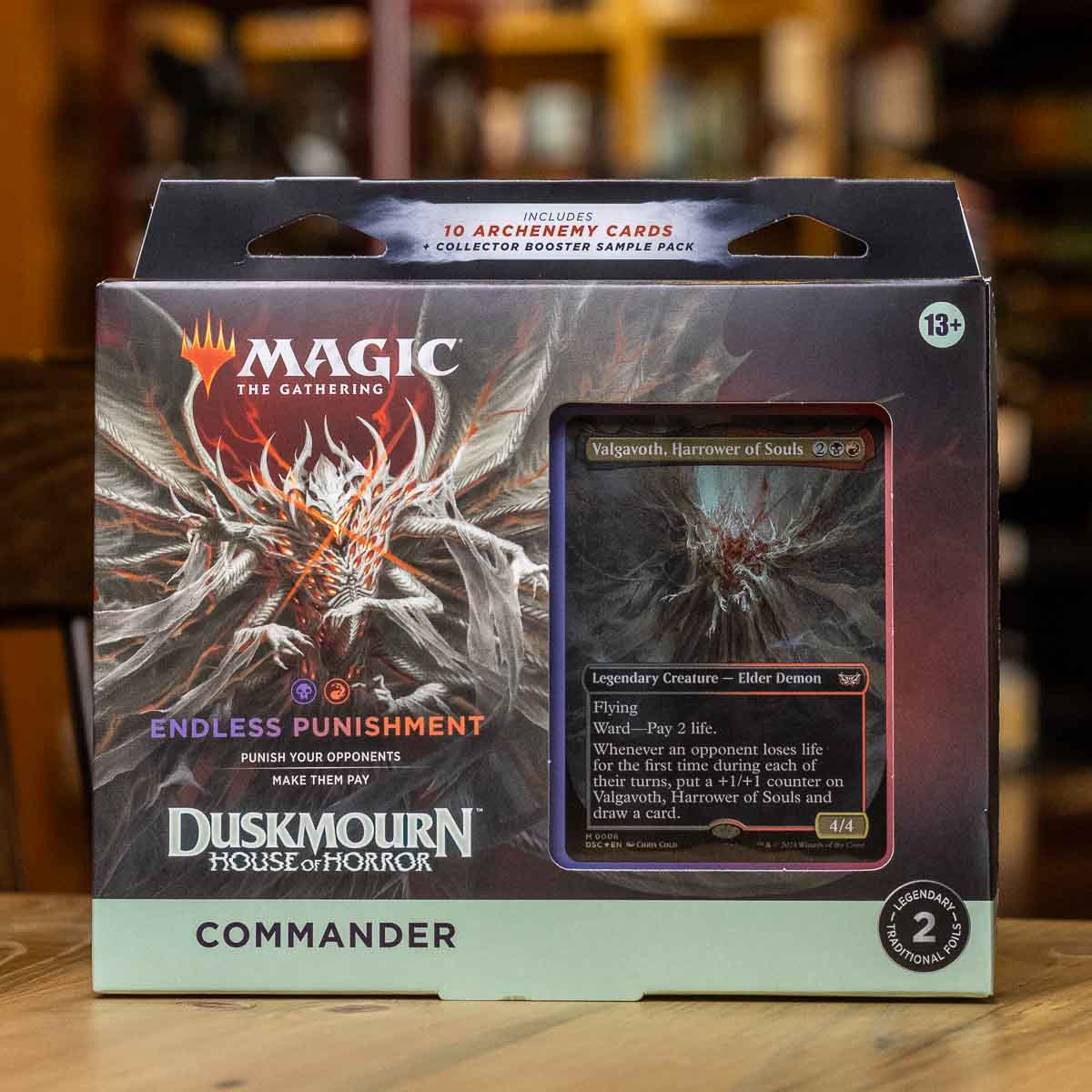 Duskmourn: House of Horror Commander Deck - Endless Punishment Mox Boarding House Duskmourn: House of Horror Commander Deck - Endless Punishment Mox Boarding House