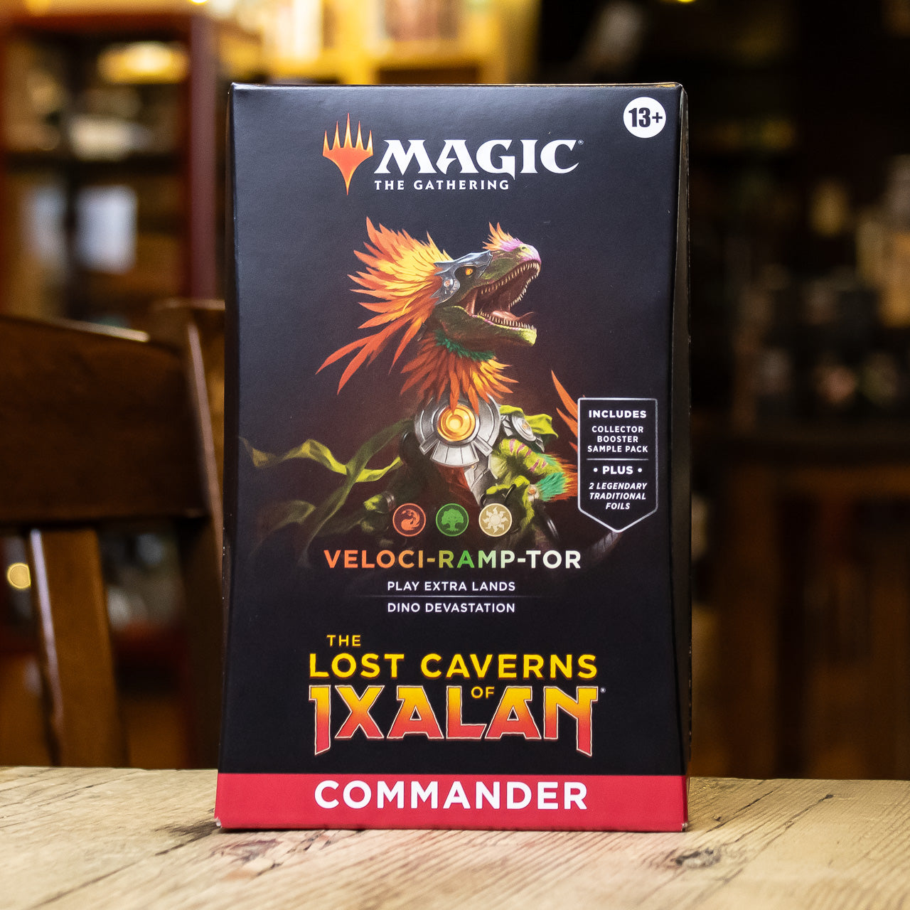 The Lost Caverns of Ixalan Commander Deck - Veloci-ramp-tor Mox Boarding House The Lost Caverns of Ixalan Commander Deck - Veloci-ramp-tor Mox Boarding House