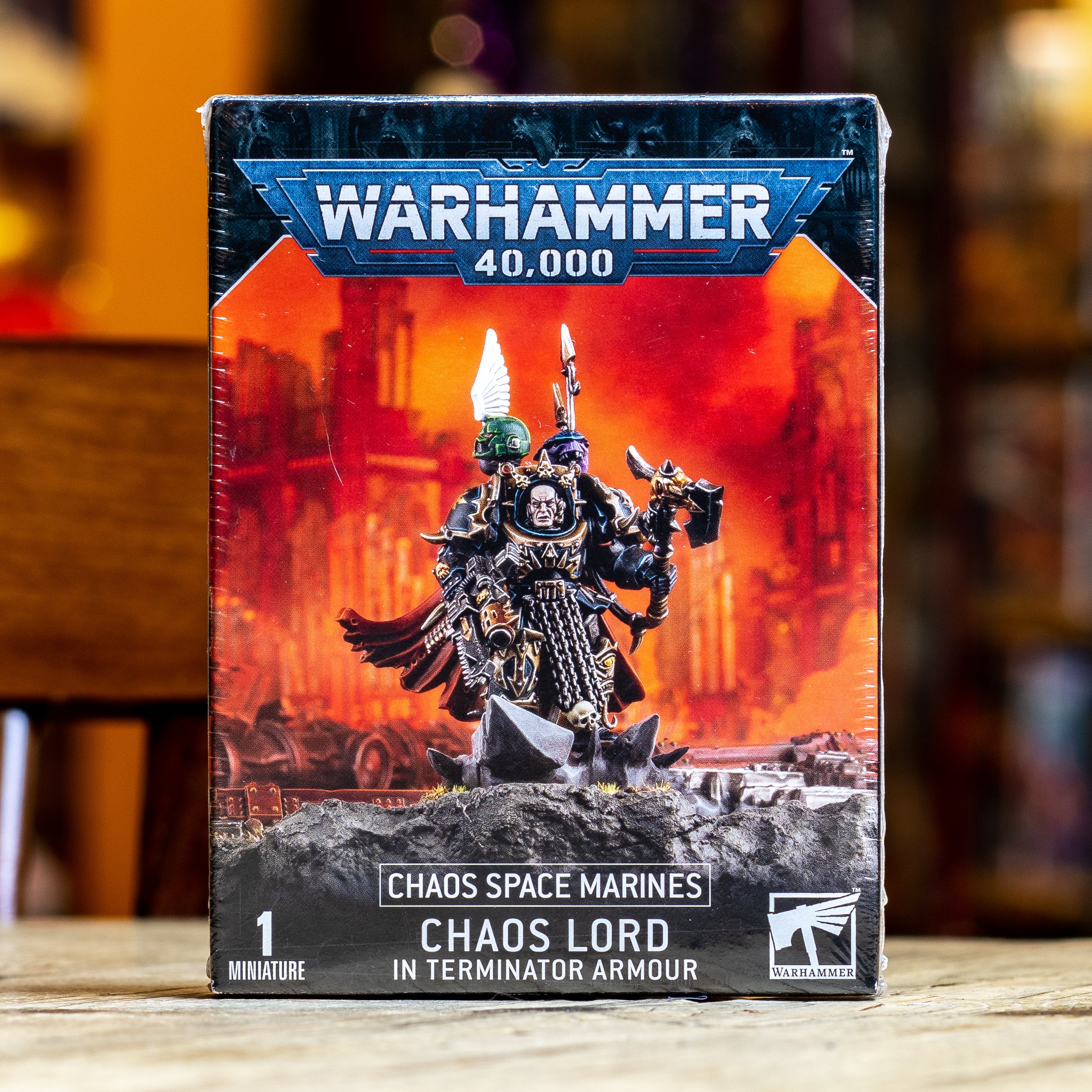 Warhammer 40K - Chaos Lord in Terminator Armour – Mox Boarding House