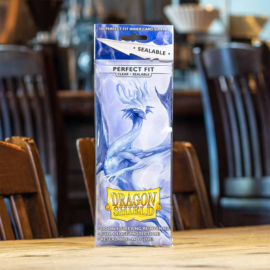 Dragon Shield 100ct Perfect Fit Sealable - Clear Mox Boarding House Dragon Shield 100ct Perfect Fit Sealable - Clear Mox Boarding House