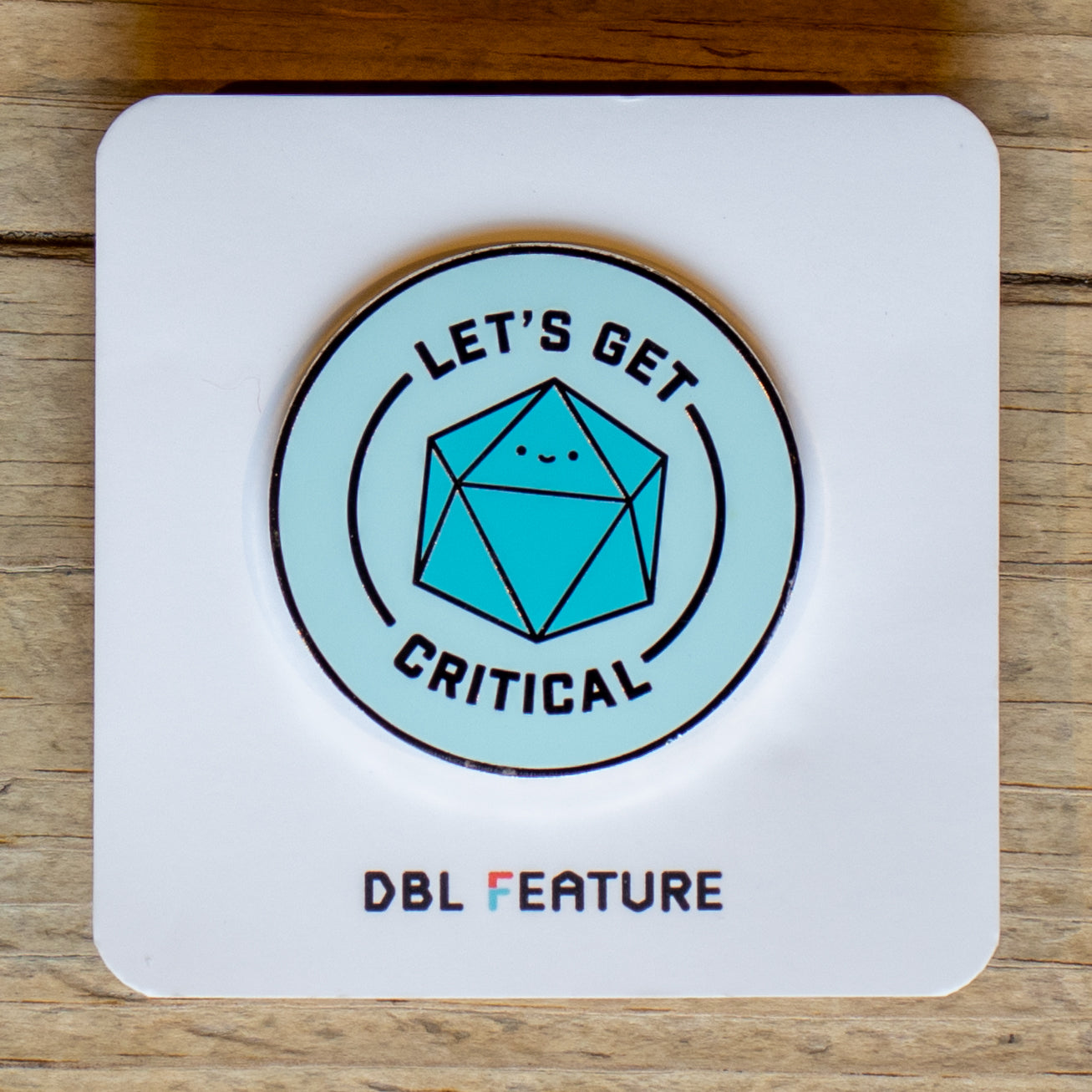DBL Feature - Let's Get Critical Enamel Pin