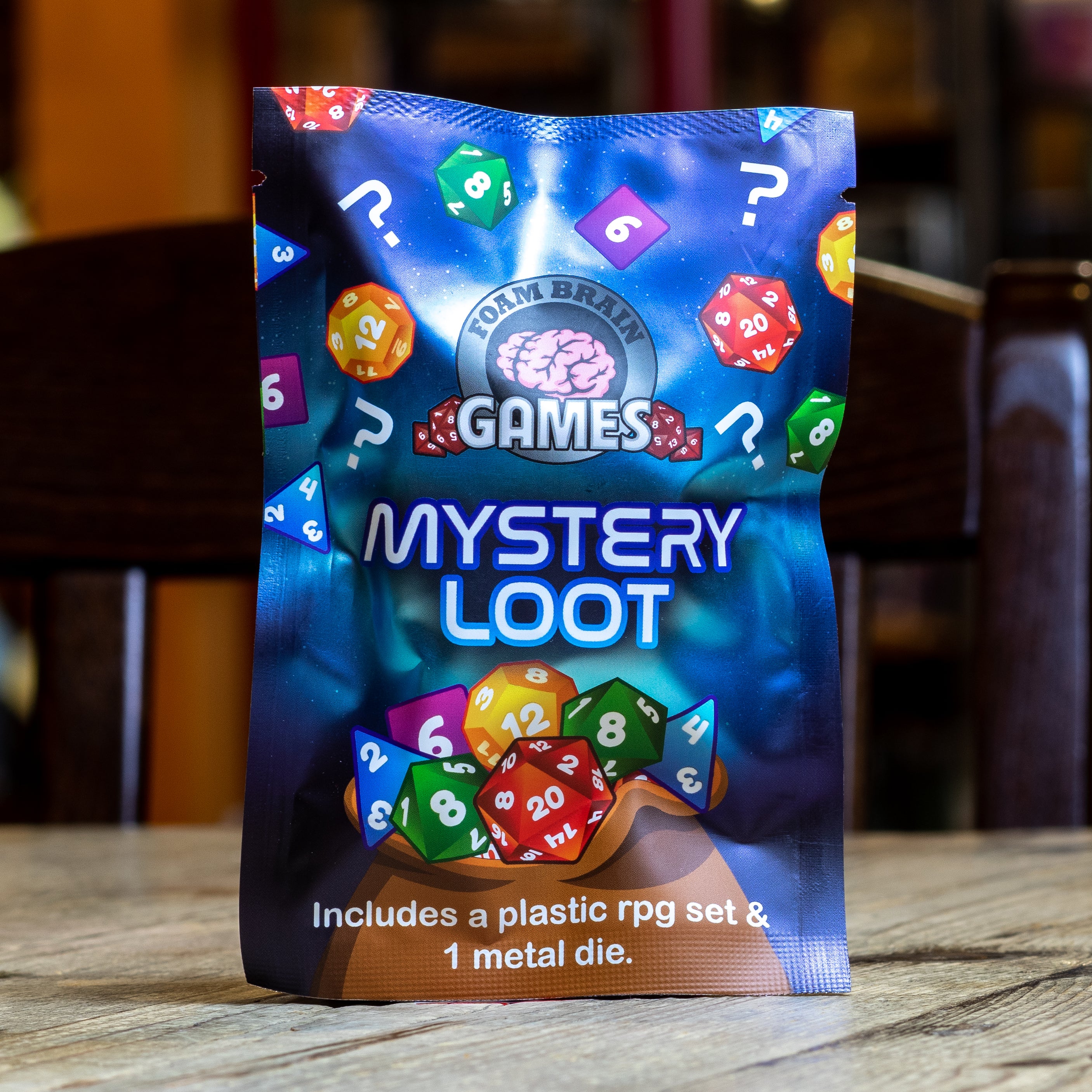 Mystery Loot - Plastic RPG Dice Set & Bonus Metal Die