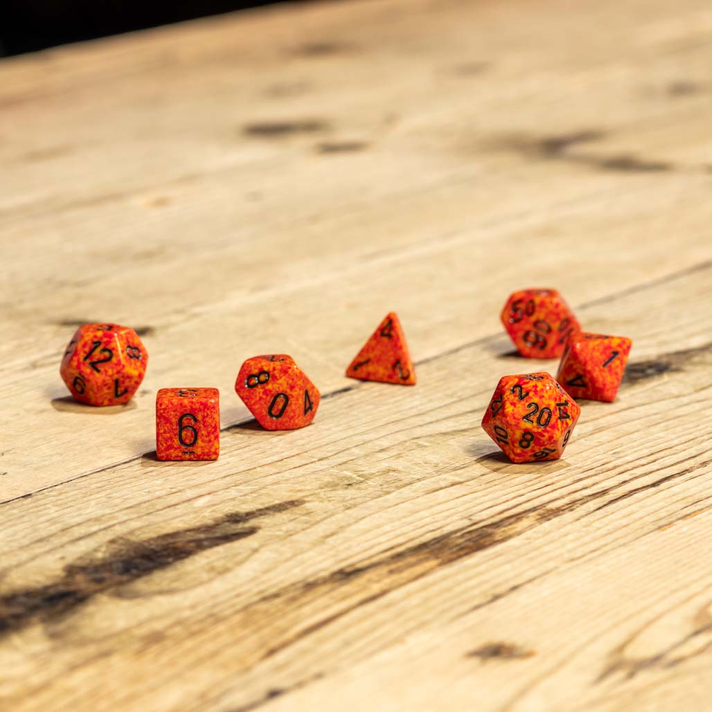 Chessex #25303 - Speckled Fire Polyhedral (7ct)