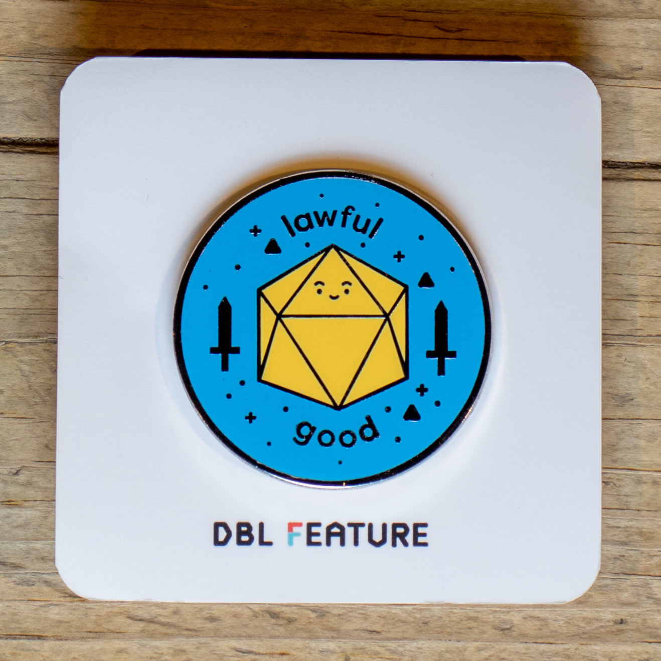 DBL Feature - Lawful Good Enamel Pin