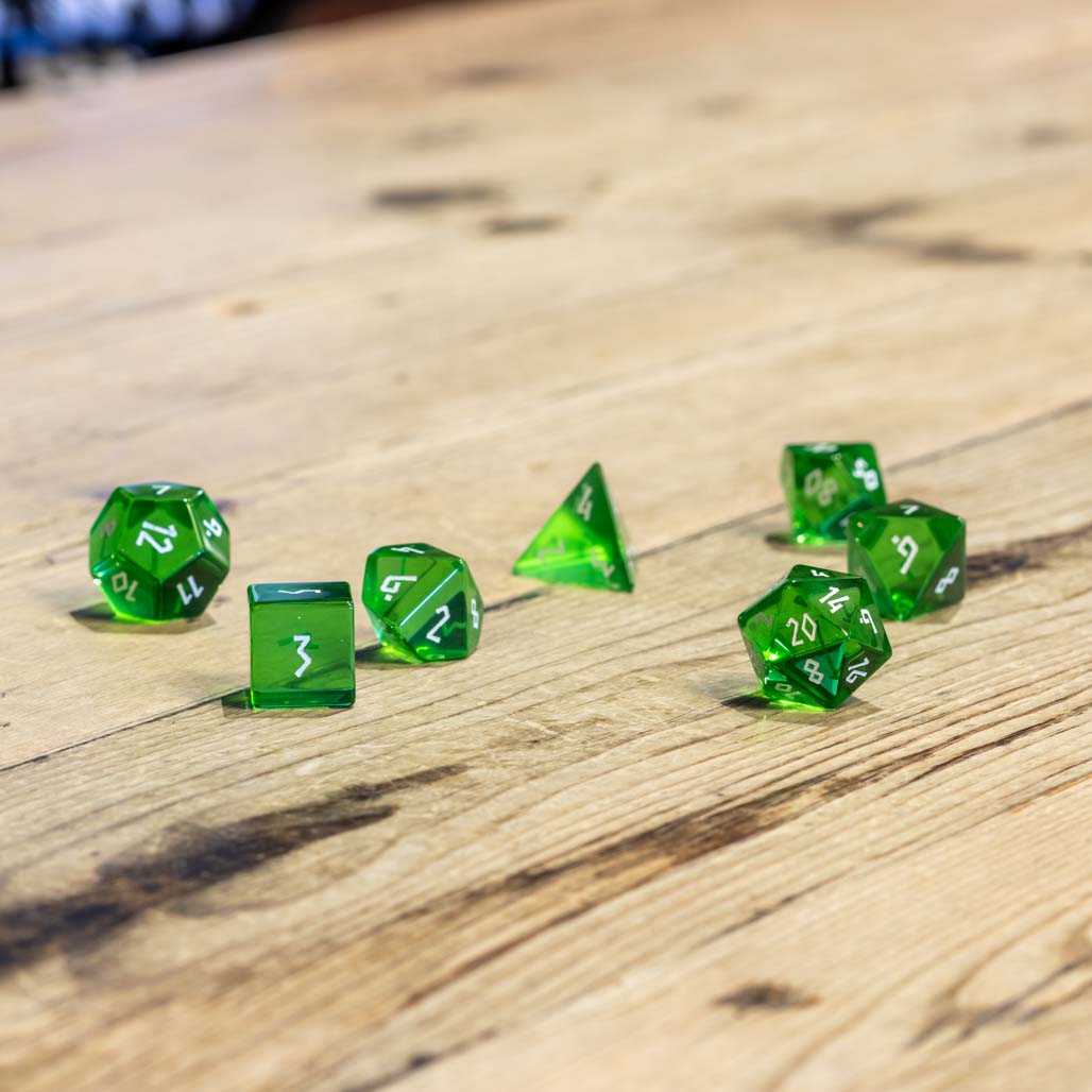 Zircon Emerald Gemstone Dice
