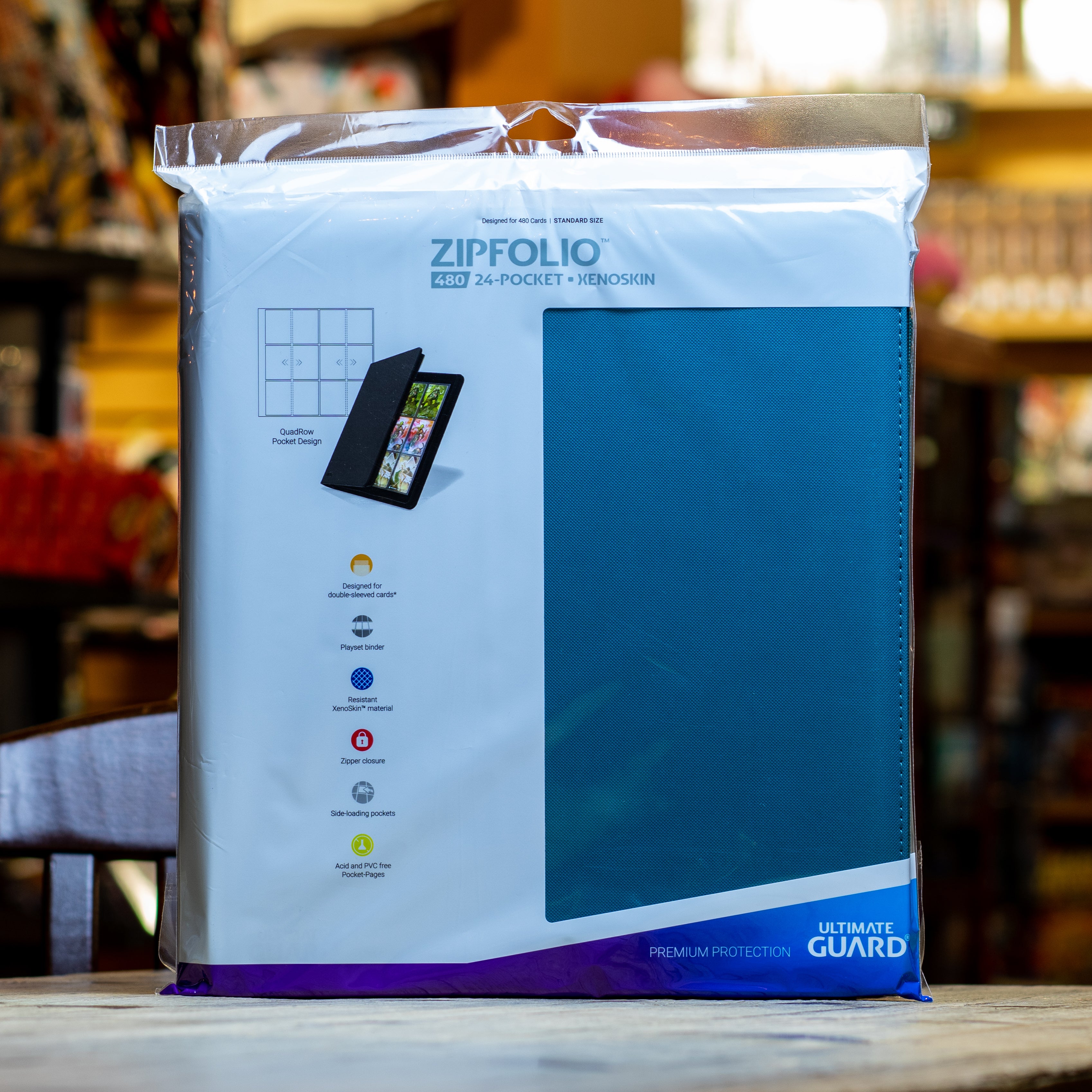 Ultimate Guard: 12 Pocket Zipfolio Xenoskin - Petrol