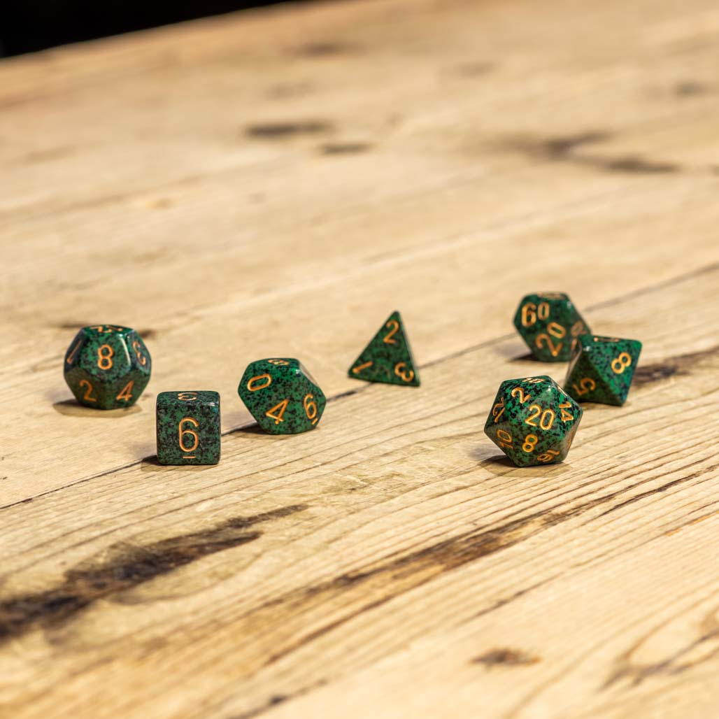 Chessex #25335 - Speckled Golden Recon Polyhedral (7ct)